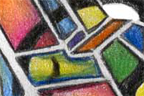 <em>Go!</em><br>Jan 2006<br>12"x 15"<br><br>Third part of a series I did during junior year. Throughout the entire series, I used very bright colors to try to get across an optimistic theme. However, this one in particular, I concentrated more so on shapes and abstractions than any of the other two.<br><br><br><br>Click <a href='http://www.andrew.cmu.edu/user/aczhang/traditional/go.jpg' target='_blank'>here</a> to go directly to the image (best quality).